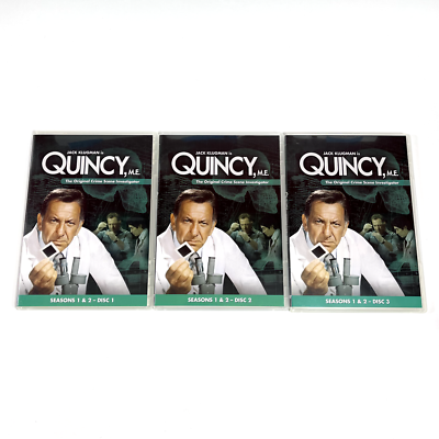 Quincy M.E. Seasons 1 and 2 Jack Klugman 3 DVD Set | eBay