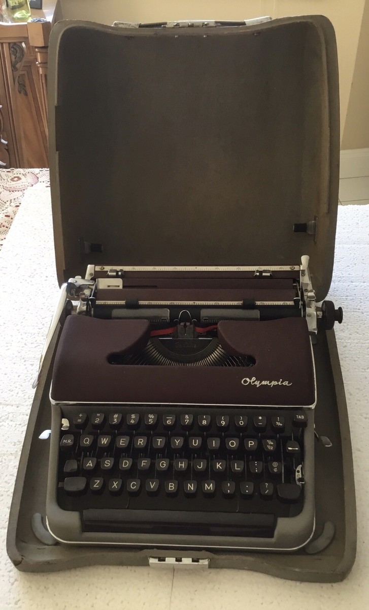 Olympia SM3タイプライター 1950年代 ケース付き グレー Mid