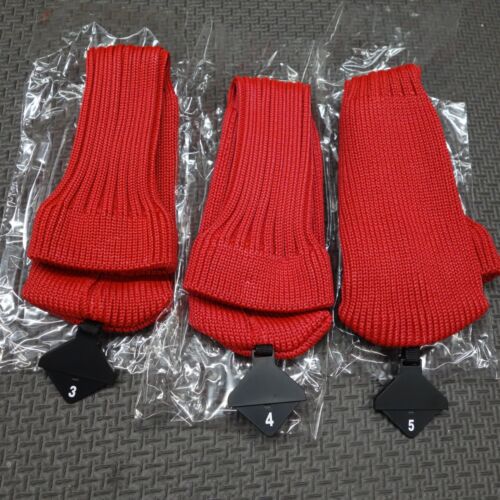 3x Golf club head cover Hybrid/rescue cover fits 3-9 adjustable Tag BRAND NEW