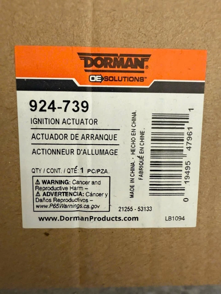 Pin actuador de encendido Dorman 924-739 se adapta a cargador Pacifica 300 Magnum Foto 2 de 2