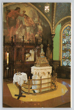 Postcard Montreal Quebec Canada Notre Dame Basilica Baptismal Font 