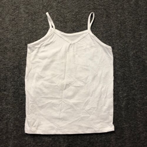 Unbranded Camisole Tank Top Women's Large White Casual Basic Cami NWOT XS - Afbeelding 1 van 6
