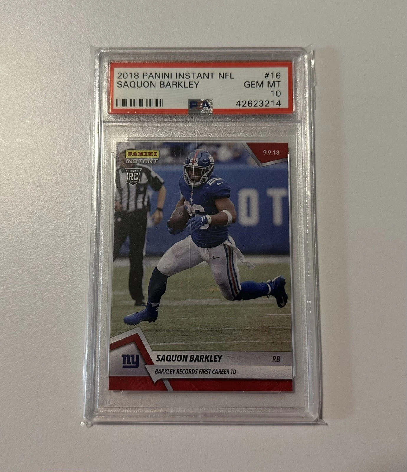 Saquon Barkley Panini Instant NFL #16 Base
