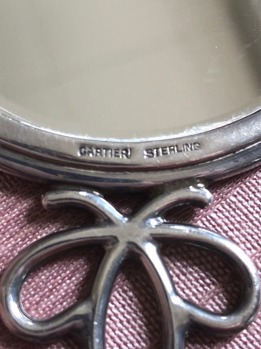 Vintage Cartier Sterling Silver Make-up/Pocket Mirror | eBay