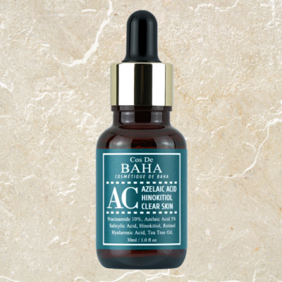 Cos De BAHA AC Clear Skin Serum with Azelaic Acid & Hinokitiol   30ml