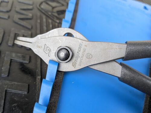 #ap937 Snap-on Tools USA NEW DARK TITANIUM 90° .047 Snap Ring Pliers SRPCR4790DT - Picture 3 of 15