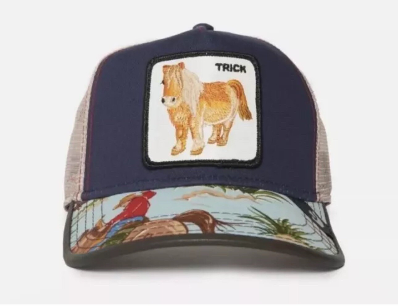 Cappello da camionista Goorin Bros The Farm 5000 candele trucco pony goccia venerdì nuovo con etichette