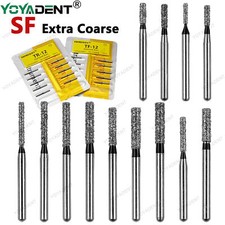 Dental Diamond Burs FG1.6mm Bur Extra Coarse Straight Flat End SF For High Speed