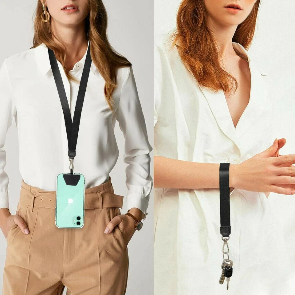 For iPhone 17 16 Pro Max 15 14 13 12 Adjustable Length Phone Lanyard Neck Strap - Image 4 of 4