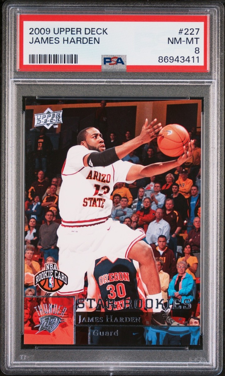 PSA 8* James Harden 2009 Upper Deck NBA Basketball - RC #227 - OCK