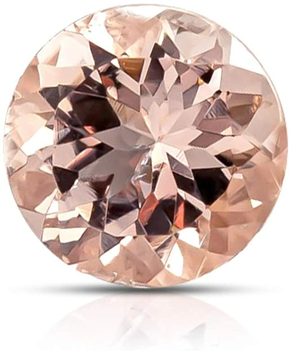Round morganite sale