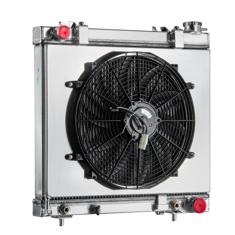 3 Row Aluminum Radiator Shroud Fan For 2005-2010 Dodge Ram Dakota 3.7 V6,4.7L,V8 Foto 4 de 4