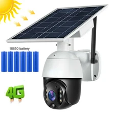HD 1080P Wireless Solar Power 4G Outdoor Home Security IP Camera Night Vision