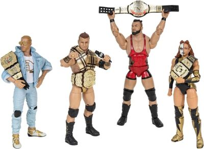 AEW UNRIVALED Champion 4 Pack Limited to 3,000 Amazon Exclusive in hand