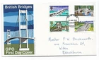 UK GPO First Day Cover British Bridges 1968 Blackburn and Accrington