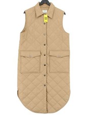 Nümph Women's Coat Uk 10 Tan 100% Polyester Overcoat