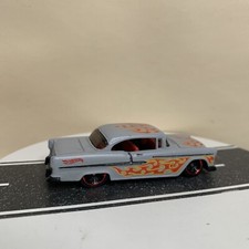 Hot Wheels 50th Flames '55 Chevy 2/10 300/365 Primer Gray Matte w/RL-MC5 1:64 NM