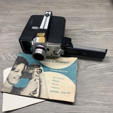 Bell  Howell Zoom Reflex Auto load 8mm Movie Camera 315 With Manual - Untested