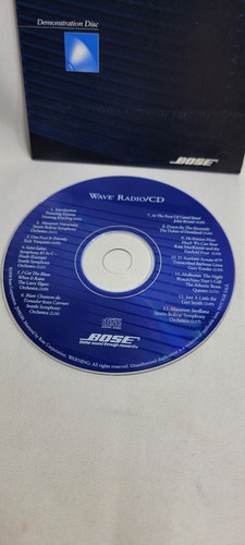 Bose Wave Music System Radio/CD Demo Disc Rare HTF OOP - Buy 2 Get 1 Free - Picture 2 of 4