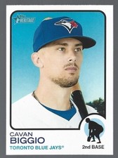 2022 Topps Heritage Baseball Cavan Biggio Blue Jays #338 NRMT