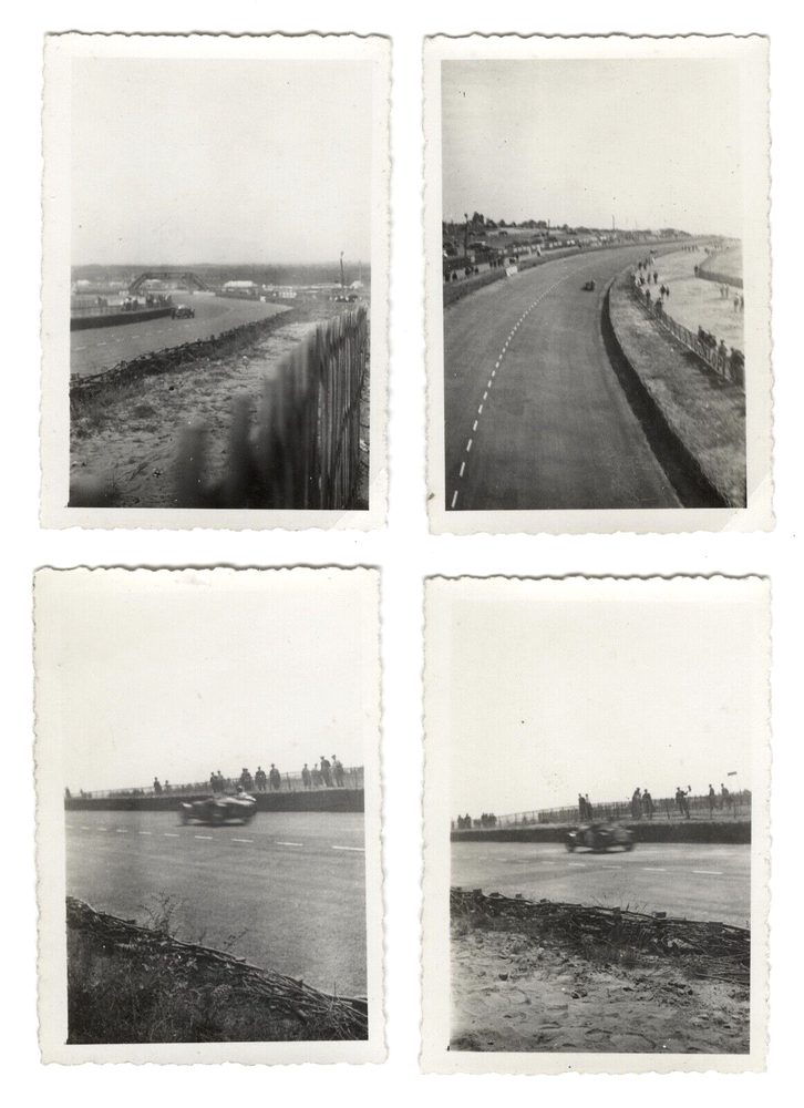 1930 Le Mans Motor Race: 4 Rare Vintage Photos G1445