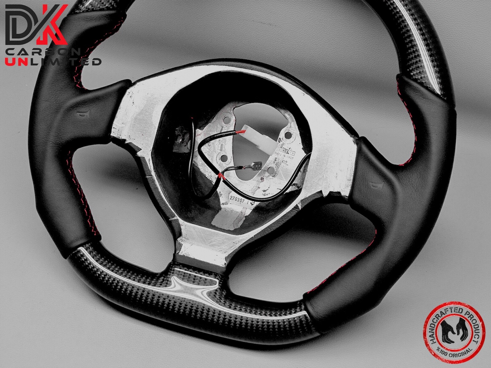 Lamborghini Murcielago LP640 LP650 LP670 Napa Red Ring 2x2 Carbon Steering Wheel