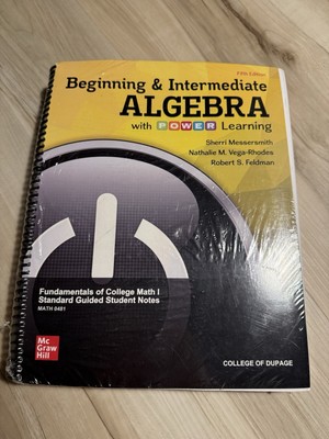 Beginning & Intermediate Algebra With Power Learning TextBook/COLLEGE/EDUCATION