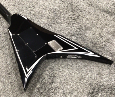 E-II by ESP SV BLACK w/WHITE STRIPES Electric Guitar From Japan | eBay