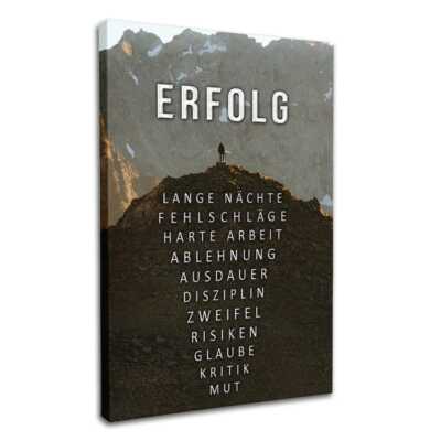 Berg Erfolgs Wandbild XXL Canvas Leinwand Poster Acrylglas Wohnzimmer Motivation