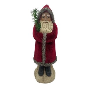 Ragon House Christmas Vintage Look Red Velvet Belsnickle Santa 16" Tall