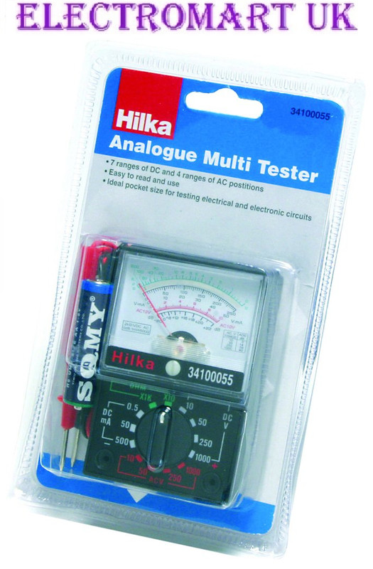 POCKET SIZE ANALOGUE MULTIMETER  MULTI TESTER AC DC MA VOLTS RESISTANCE