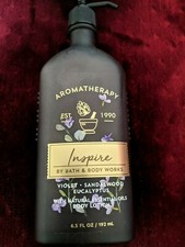 Bath  Body Works INSPIRE Aromatherapy VIOLET SANDALWOOD EUCALYPTUS Lotion