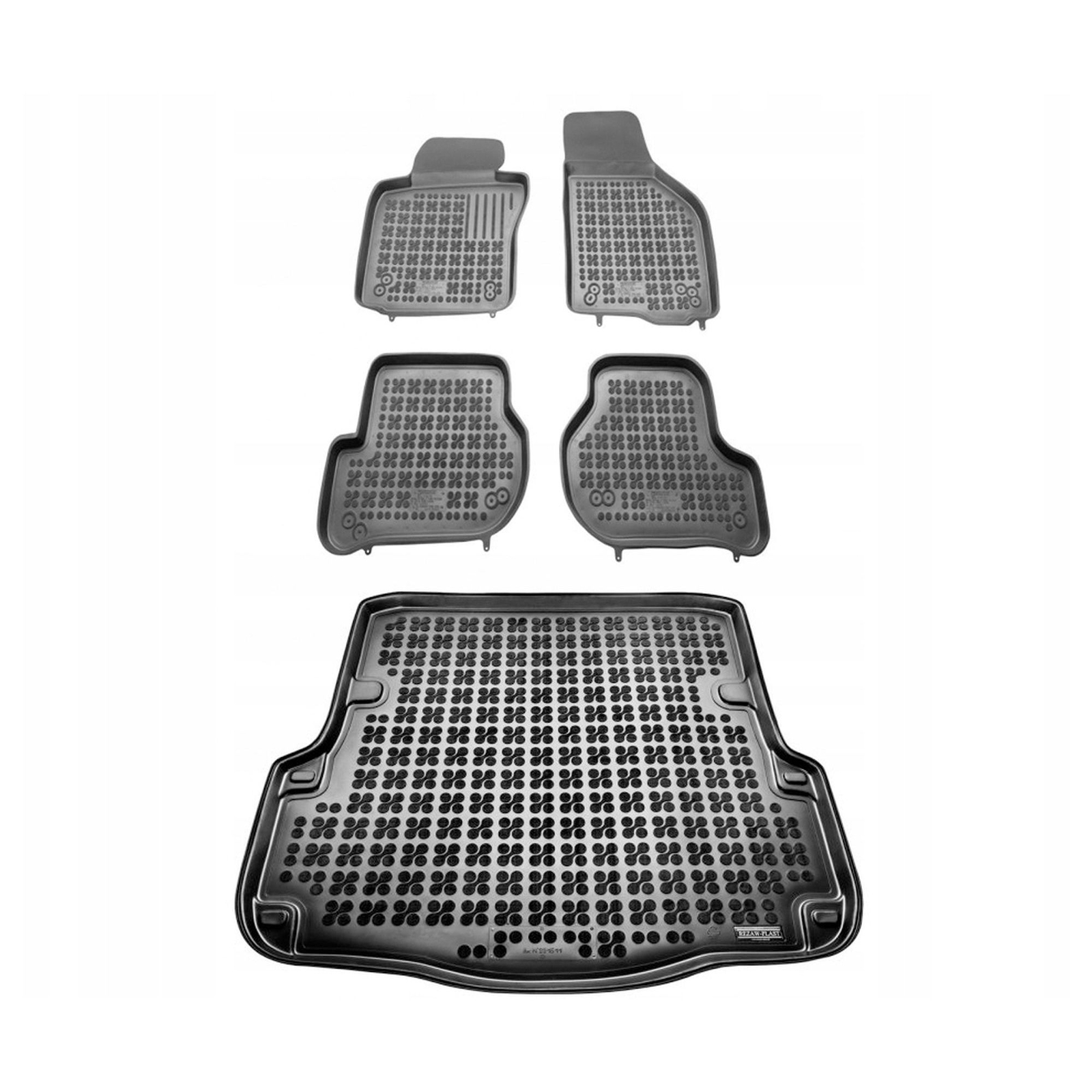 Tapis pour Skoda OCTAVIA II Kombi avec talonnette renforcée anti-usure