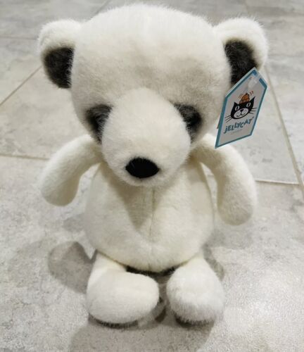 Jellycat London Medium White Whispet Bear- Retired And Rare New With Tags Plush