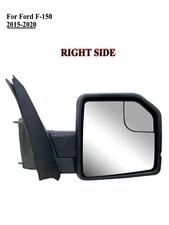 Passenger Right Side Door Mirror Power Glass Manual Folding for 15-20 Ford F-150