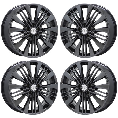 20" Infiniti QX60 Black Chrome wheels rims OEM set 4 73810 EXCHANGE