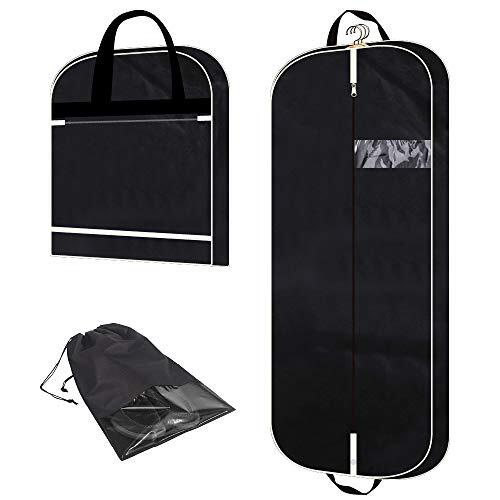 54" Garment Bag with Extra Large Pockets for Travel, Gussete