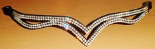 New Designer Ve Clear Crystal Browband Great Gift Idea offer Unique design Brown