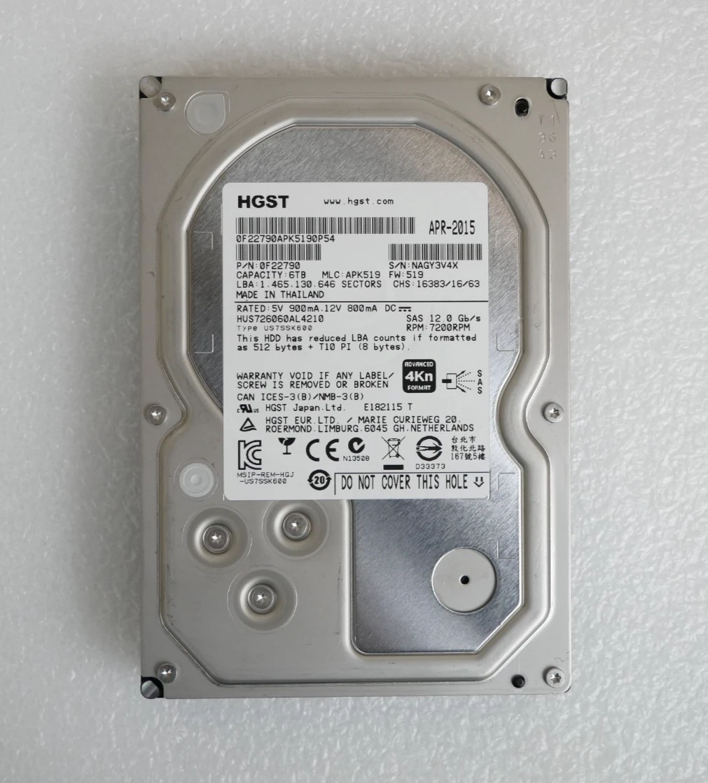 HGST Internal Hard Disk Drives 6 TB Storage Capacity for sale | eBay