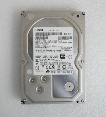 HGST HUS726060AL4210 6TB 7.2K RPM 12Gb/s 4Kn SAS 3.5'' Internal Server Drive HDD