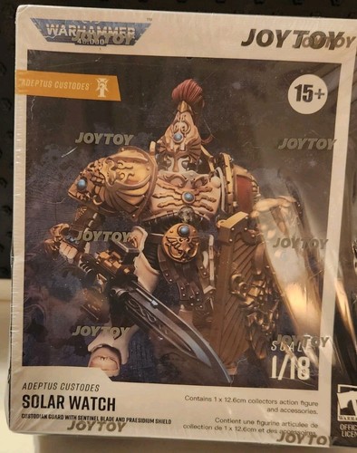 JOYTOY Warhammer 40K Adeptus Custodes SOLAR WATCH Custodian Guard w/ Sentinel - Picture 3 of 5
