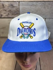 NWT Vintage Waterloo Diamonds MILB Snapback Hat Cap New Bimm Ridder