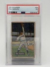 1951 BOWMAN BASEBALL Card #26 PHIL RIZZUTO PSA 1