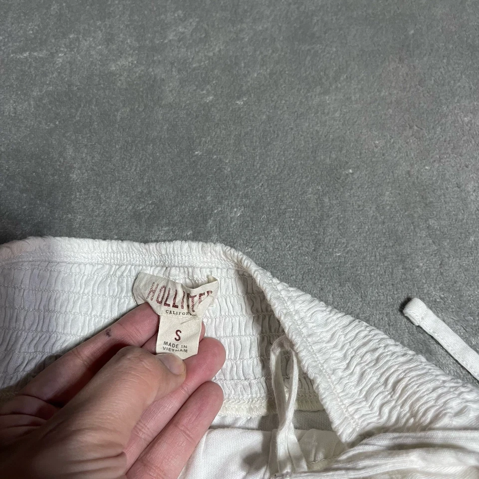 Vintage Y2K Hollister Halter Top Womens Small Babydoll Bella Swan Lace Trim - Image 4 of 4