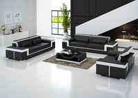 Sofagarnitur 3+2 Sitzer Leder Sofa Couch Polster Garnitur Sofagarnitur Moderne