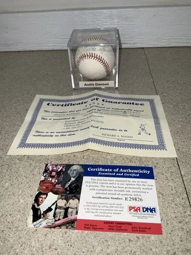 Andre Dawson Signed Baseball W/COA