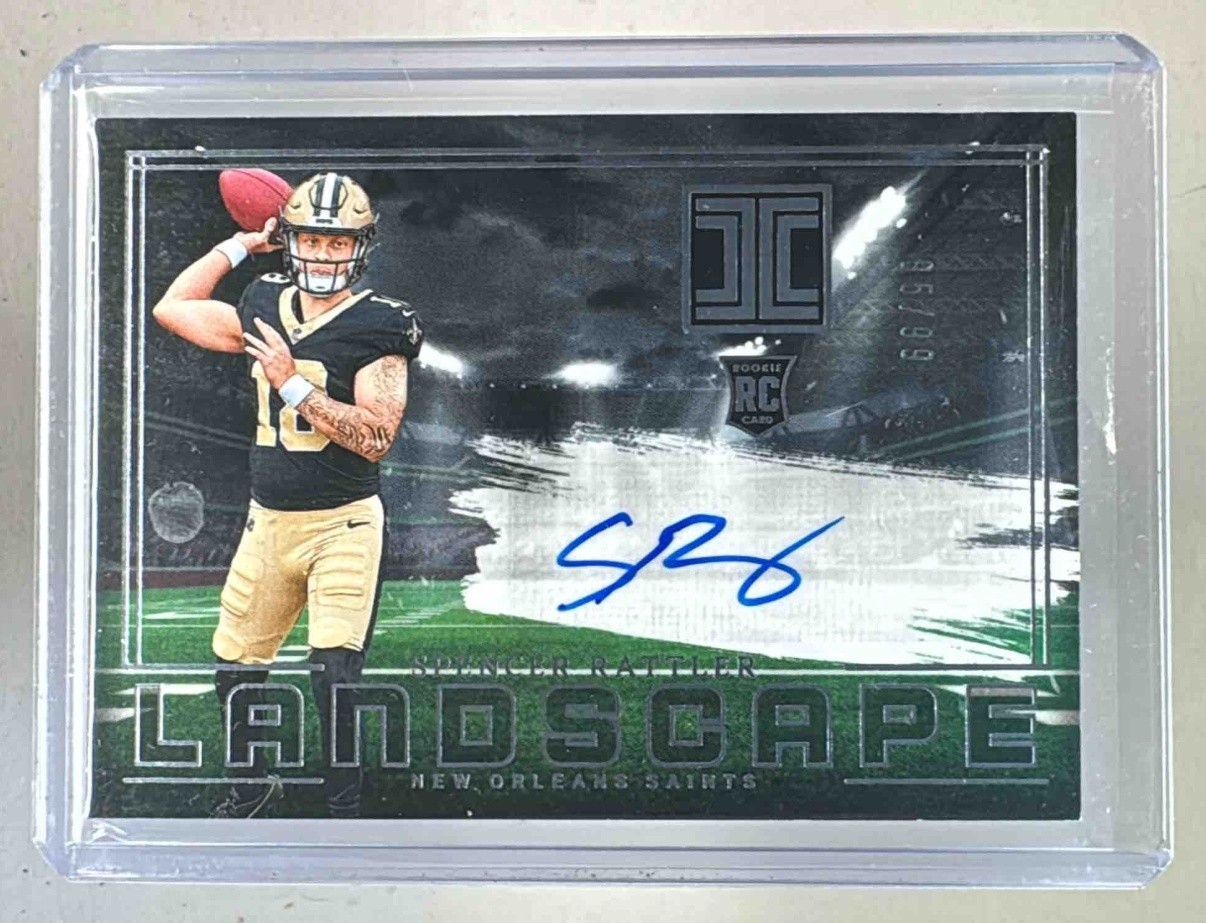 Spencer Rattler 2024 Panini Impeccable #RLA-SRR Rookie Landscape RC Auto /99