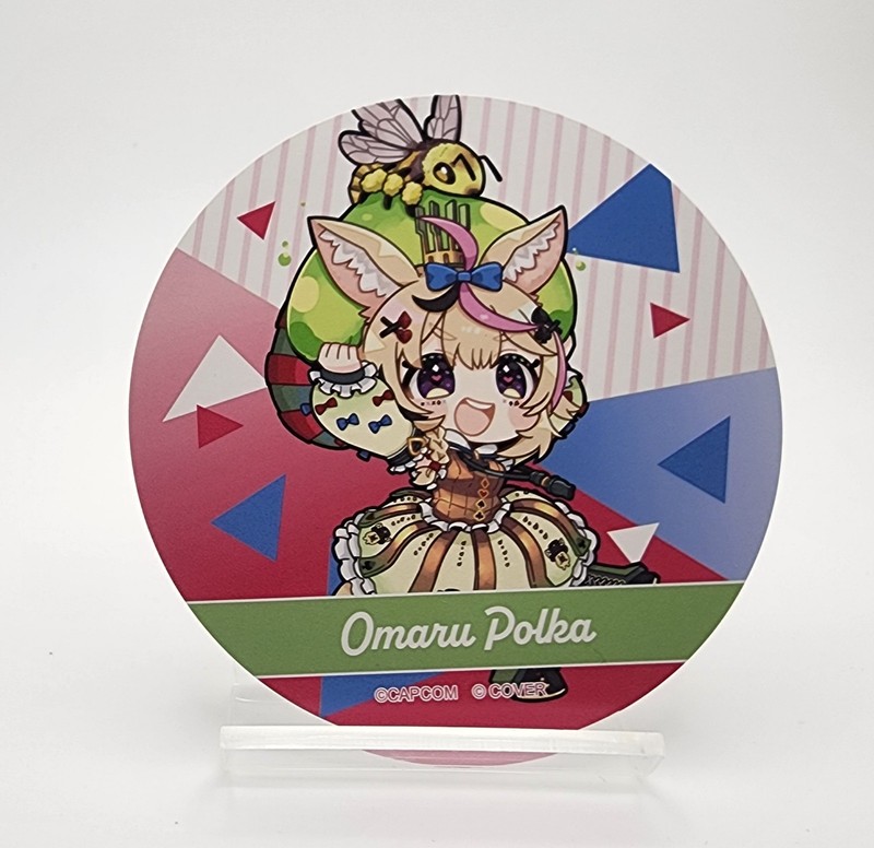 Omaru Polka Chibi hololive NePoLaBo Monster Hunter Cafe Collaboration Coaster