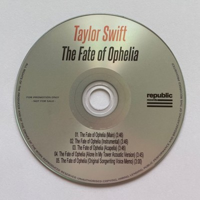 Taylor swift プロモCD Taylor Swift - The Fate of Ophelia | Promo CD 5 Tracks | The Life