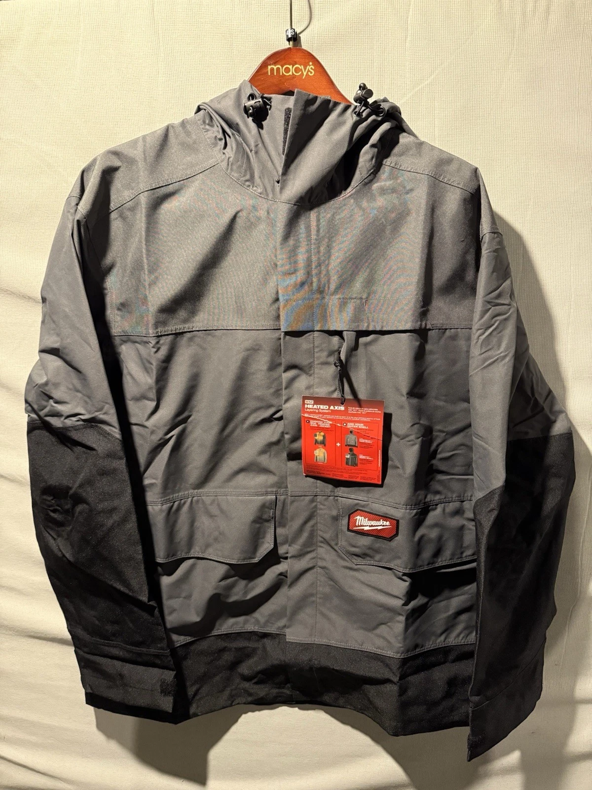 Milwaukee Hydrobreak Men's Rain Shell Jacket - XL, Gray (310G-XL) Hooded G3
Opens in a new window or
